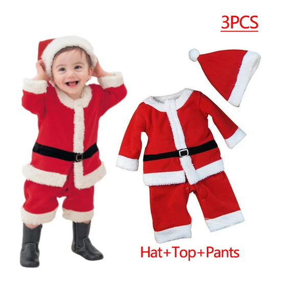 Kids Santa Claus & Elf Christmas Costume