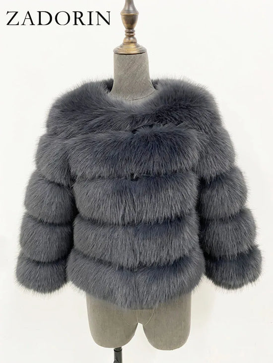 ZADORIN Mink Coats Autumn Winter Fur Coat | Women